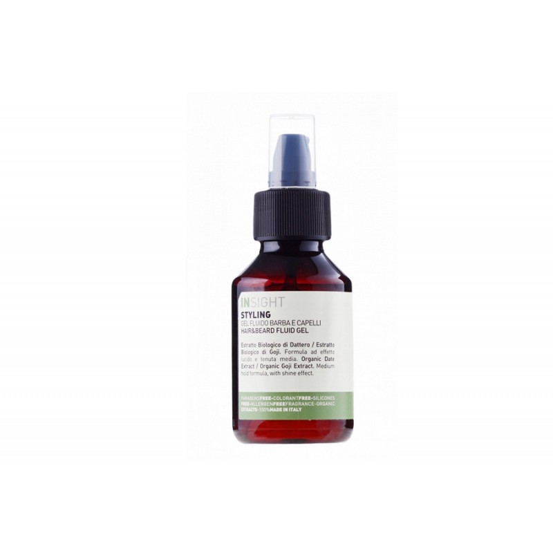 insight styling hair & beard fluid gel / Гель флюид для волос и бороды, 100 мл INSIGHT STYLING HAIR & BEARD FLUID GEL / Гель - флюид для волос и бороды, 100 мл — изображение 1