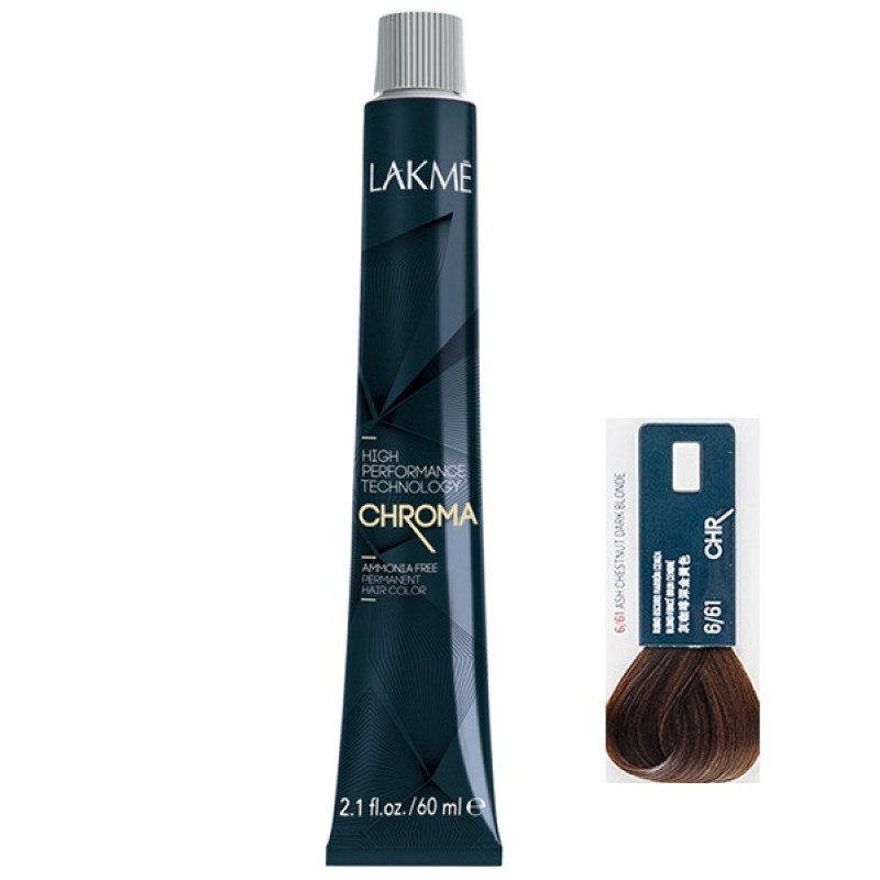 lakme Крем краска chroma 6/61 перманентная без аммиака 60 мл LAKME Крем-краска Chroma 6/61 перманентная без аммиака 60 мл — изображение 1