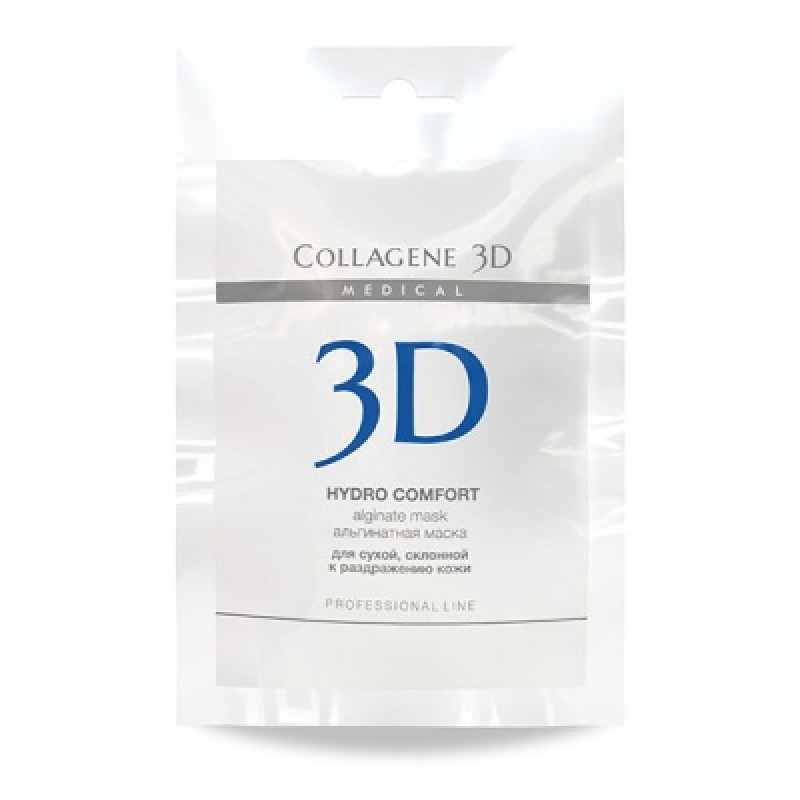 Альгинатная маска для лица и тела hydro comfort с экстрактом алое вера, 30 гр,, collagene 3d medical Альгинатная маска для лица и тела HYDRO COMFORT с экстрактом алое вера, 30 гр,, COLLAGENE 3D Medical — изображение 1