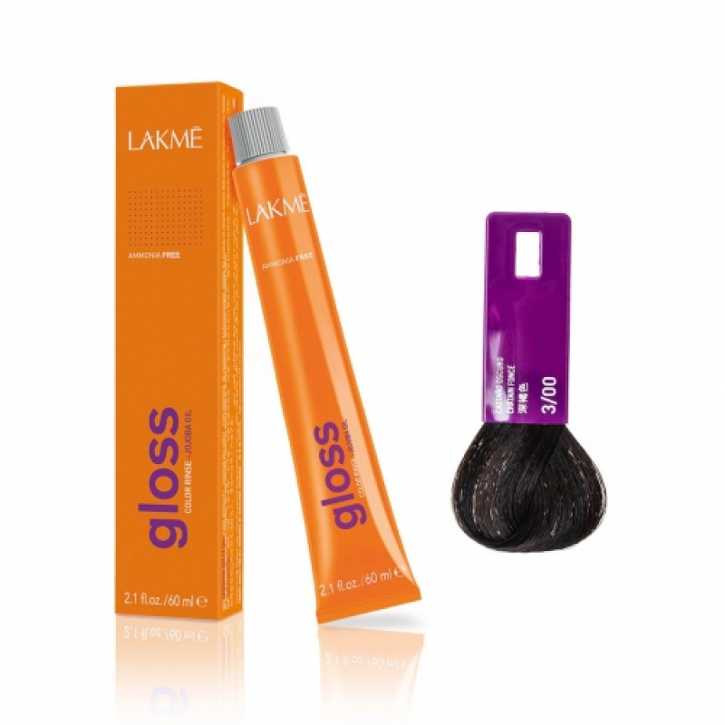 lakme Крем краска gloss 3/00 60 мл LAKME Крем-краска Gloss 3/00 60 мл — изображение 1