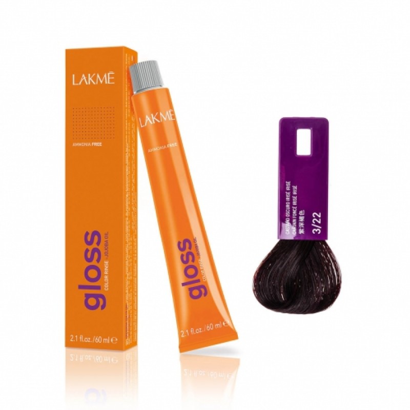 lakme Крем краска gloss 3/22 60 мл LAKME Крем-краска Gloss 3/22 60 мл — изображение 1