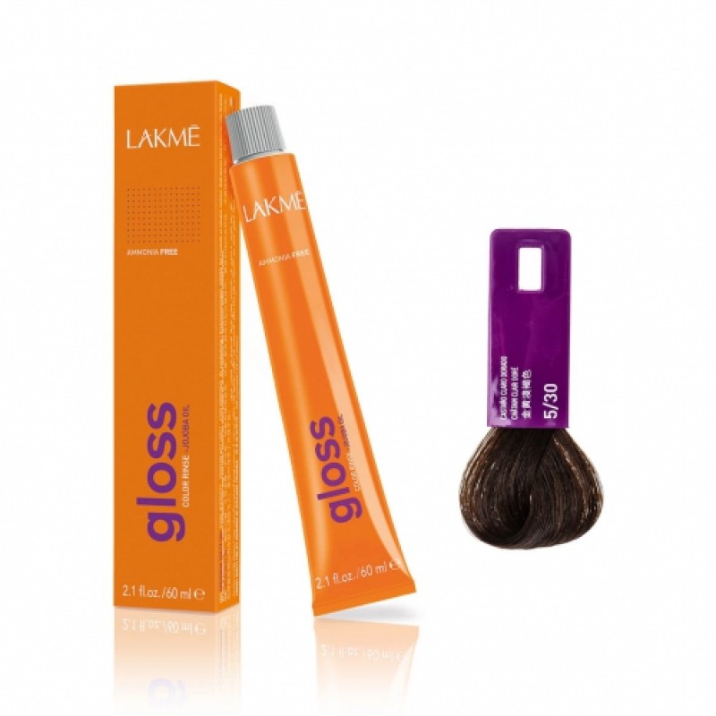 lakme Крем краска gloss 5/30 60 мл LAKME Крем-краска Gloss 5/30 60 мл — изображение 1