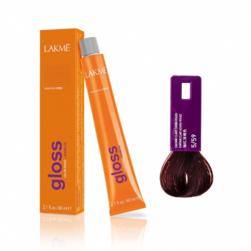 lakme Крем краска gloss 5/59 60 мл LAKME Крем-краска Gloss 5/59 60 мл — изображение 1