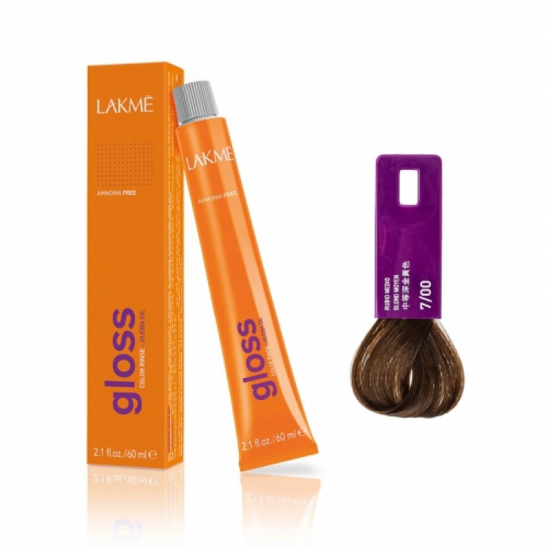 lakme Крем краска gloss 7/00 60 мл LAKME Крем-краска Gloss 7/00 60 мл — изображение 1