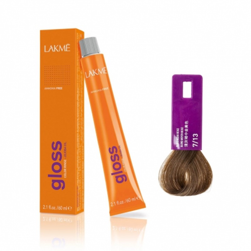 lakme Крем краска gloss 7/13 60 мл LAKME Крем-краска Gloss 7/13 60 мл — изображение 1