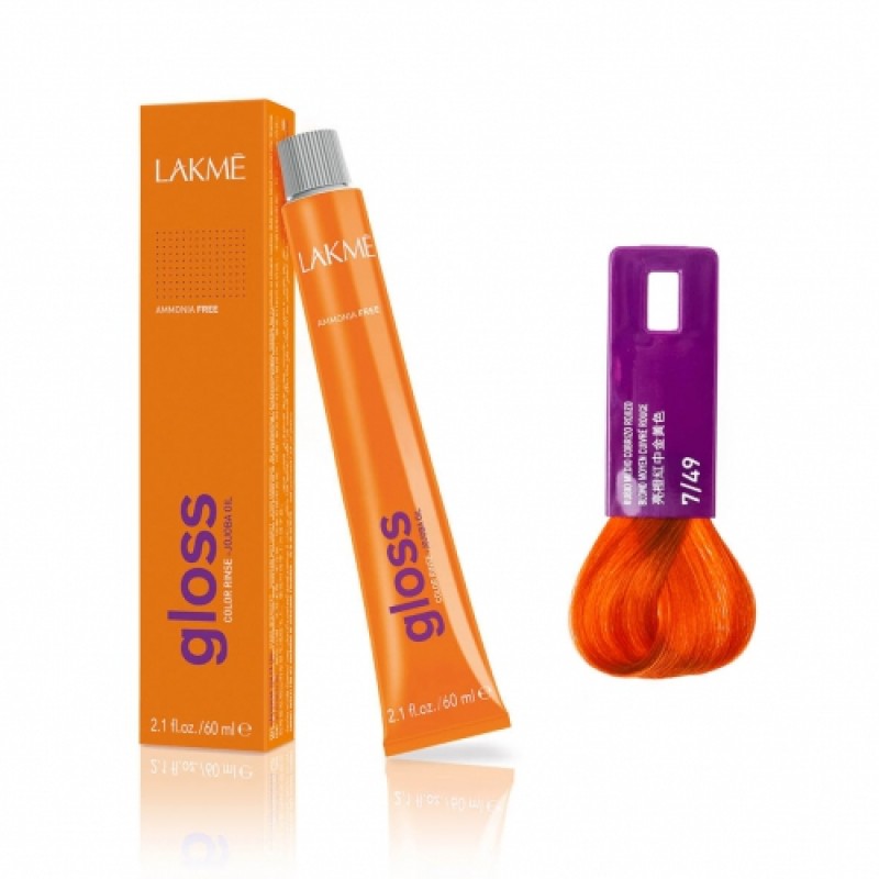 lakme Крем краска gloss 7/49 60 мл LAKME Крем-краска Gloss 7/49 60 мл — изображение 1