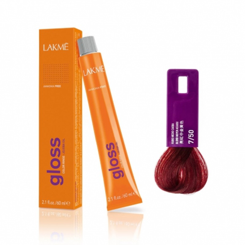 lakme Крем краска gloss 7/50 60 мл LAKME Крем-краска Gloss 7/50 60 мл — изображение 1