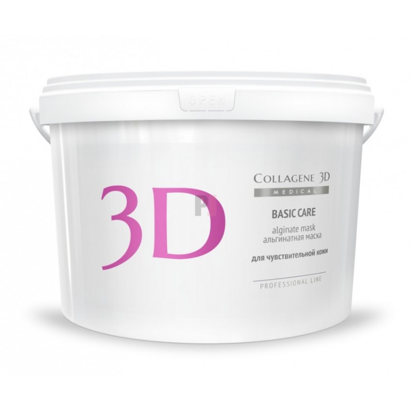 Альгинатная маска для лица и тела basic care с розовой глиной, 1200 гр,, collagene 3d medical Альгинатная маска для лица и тела BASIC CARE с розовой глиной, 1200 гр,, COLLAGENE 3D Medical — изображение 1