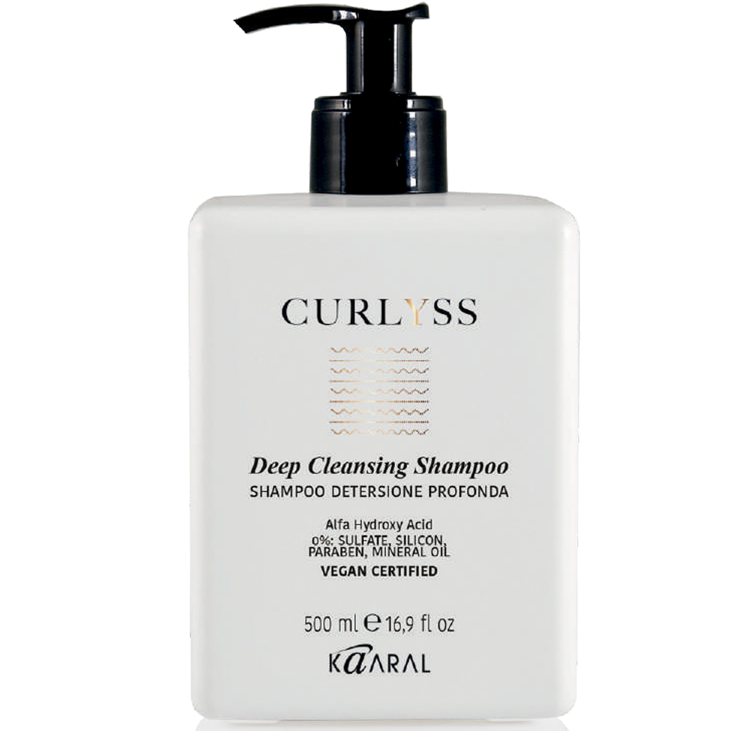 kaaral curlyss deep cleansing shampoo Шампунь для глубокого очищения волос ph8 500 мл KAARAL CURLYSS Deep Cleansing Shampoo Шампунь для глубокого очищения волос pH8 500 мл — изображение 1