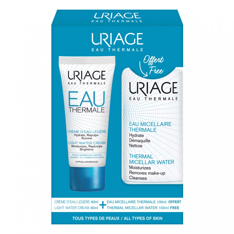 uriage eau thermale Набор Легкий увлажняющий крем 40 мл + Очищающая мицеллярная вода 100 мл URIAGE Eau Thermale Набор Легкий увлажняющий крем 40 мл + Очищающая мицеллярная вода 100 мл — изображение 1