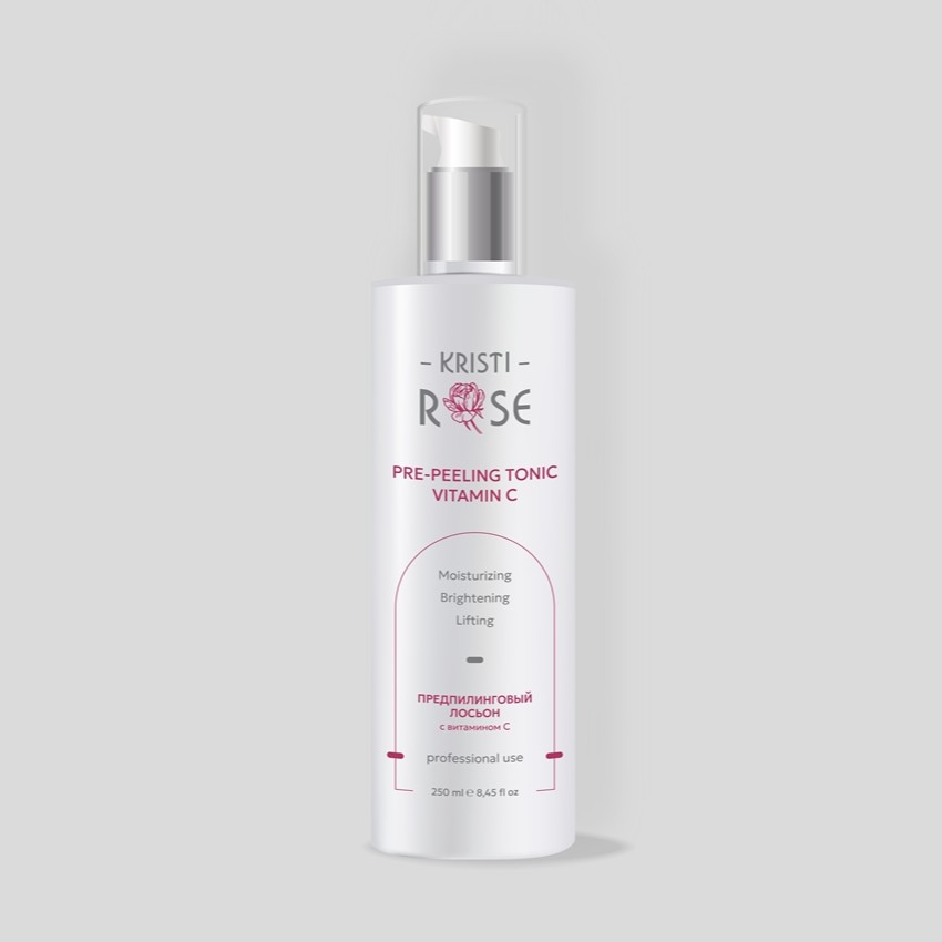 rose pre peeling tonic vitamin c Предпилинговый лосьон 250 мл kristi ROSE Pre-peeling Tonic Vitamin C Предпилинговый лосьон 250 мл KRISTI — изображение 1
