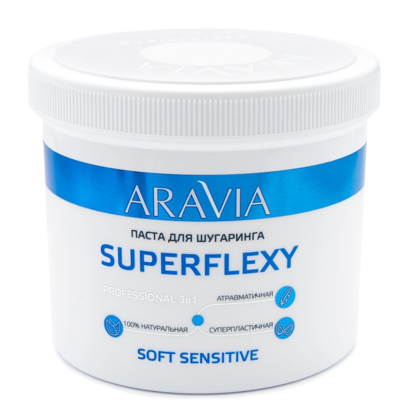 Паста для шугаринга superflexy soft sensitive, 750 г aravia Паста для шугаринга Superflexy Soft Sensitive, 750 г ARAVIA — изображение 1