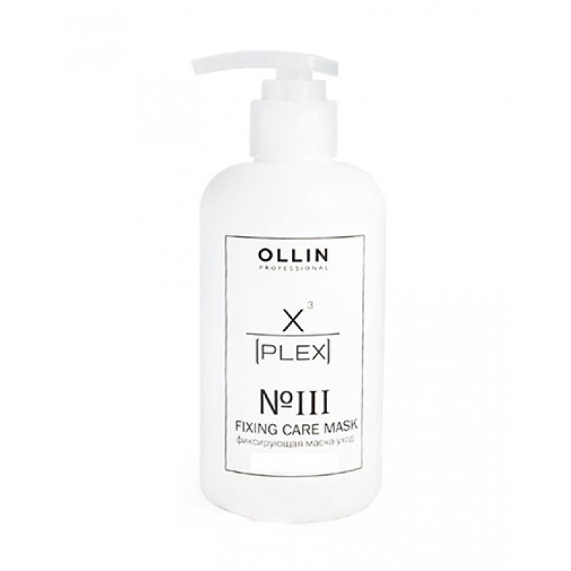 ollin x plex №3 fixing care mask Фиксирующая маска уход, 100 мл OLLIN X-PLEX №3 Fixing Care Mask Фиксирующая маска-уход, 100 мл — изображение 1