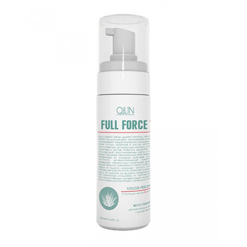 ollin full force Мусс пилинг для волос и кожи головы с экстрактом алоэ, 160 мл OLLIN FULL FORCE Мусс-пилинг для волос и кожи головы с экстрактом алоэ, 160 мл — изображение 1