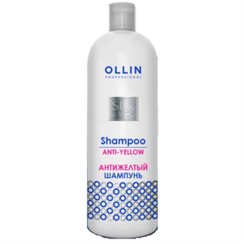 ollin silk touch Антижелтый Шампунь для волос, 500 мл OLLIN SILK TOUCH Антижелтый Шампунь для волос, 500 мл — изображение 1