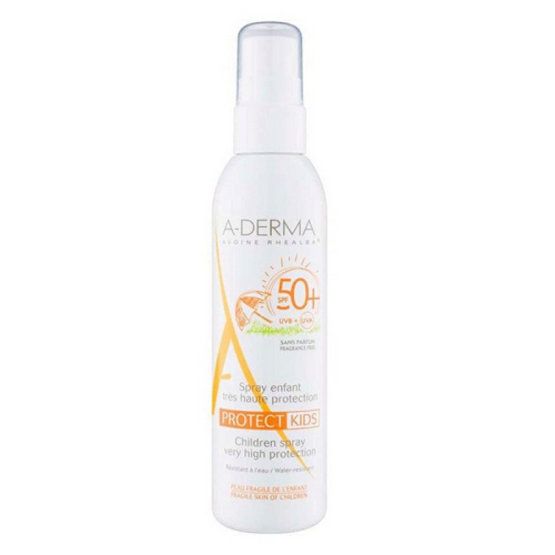 a derma protect Спрей солнцезащитный для детей spf50+ 200 мл A-Derma Protect Спрей солнцезащитный для детей SPF50+ 200 мл — изображение 1