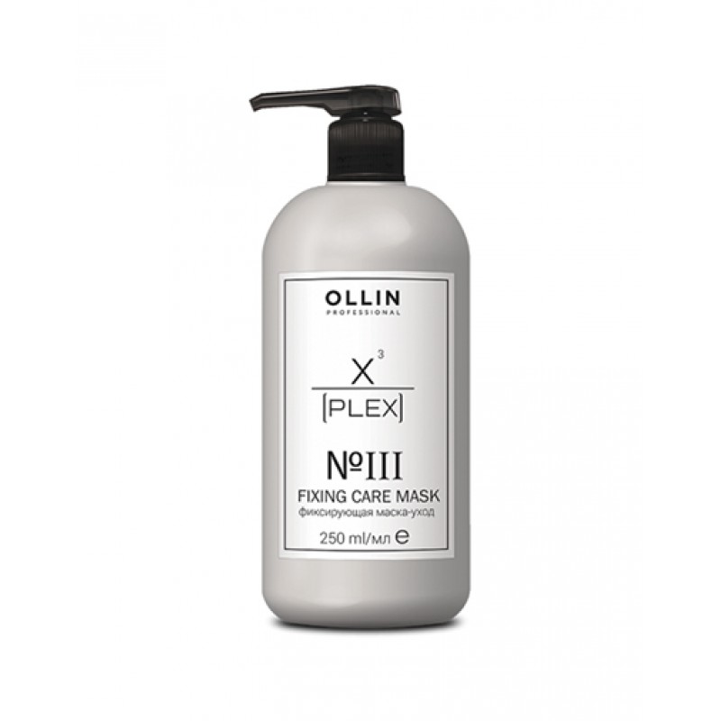 ollin x plex №3 fixing care mask Фиксирующая маска уход, 250 мл OLLIN X-PLEX №3 Fixing Care Mask Фиксирующая маска-уход, 250 мл — изображение 1