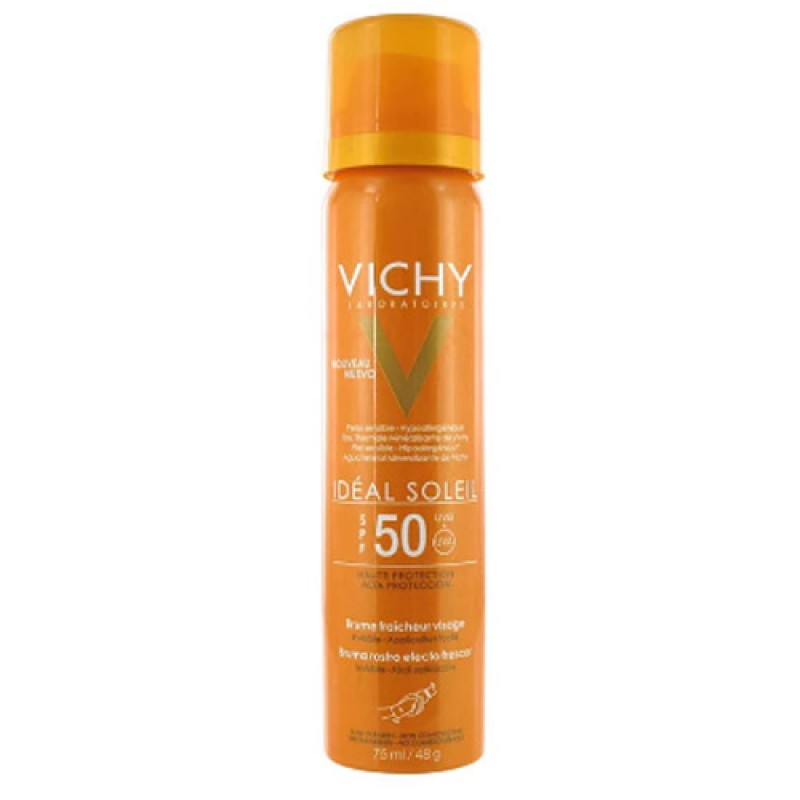 Освежающий спрей вуаль для лица spf50, 75 мл vichy Освежающий спрей-вуаль для лица SPF50, 75 мл VICHY — изображение 1