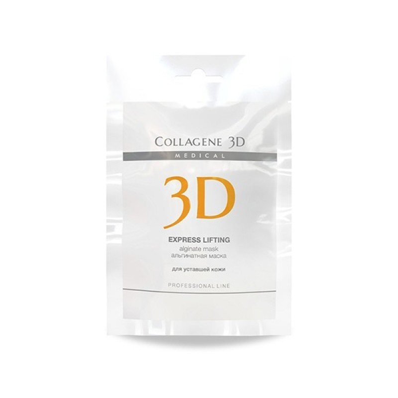 Альгинатная маска для лица и тела express lifting с экстрактом женьшеня, 30 гр,, collagene 3d medical Альгинатная маска для лица и тела EXPRESS LIFTING с экстрактом женьшеня, 30 гр,, COLLAGENE 3D Medical — изображение 1