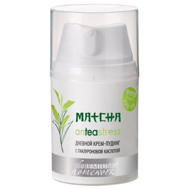 Крем пудинг дневной с гиалуроновой кислотой matcha anteastress 50 мл premium Крем-пудинг дневной с гиалуроновой кислотой MATCHA anTEAstress 50 мл PREMIUM — изображение 1