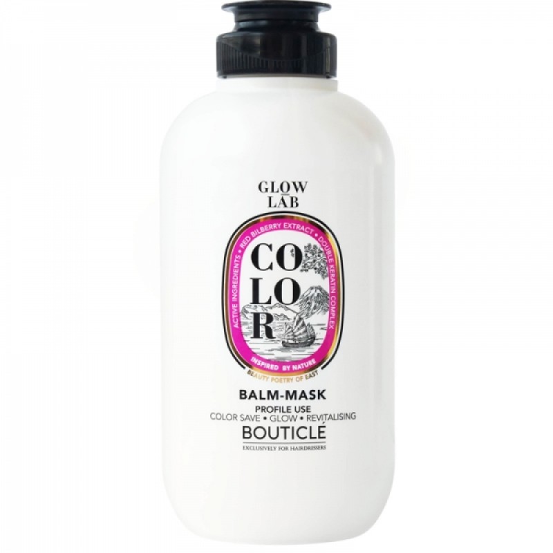bouticle glow lab color balm mask double keratin Бальзам маска для окрашенных волос с экстрактом брусники 250 мл BOUTICLE Glow Lab Color Balm-Mask Double Keratin Бальзам-маска для окрашенных волос с экстрактом брусники 250 мл — изображение 1