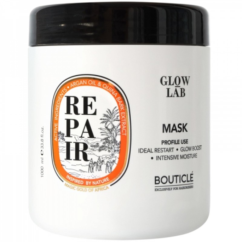 bouticle glow lab argan repair illuminating mask Маска для волос восстанавливающая придающая сияние 1000 мл BOUTICLE Glow Lab Argan Repair Illuminating Mask Маска для волос восстанавливающая придающая сияние 1000 мл — изображение 1