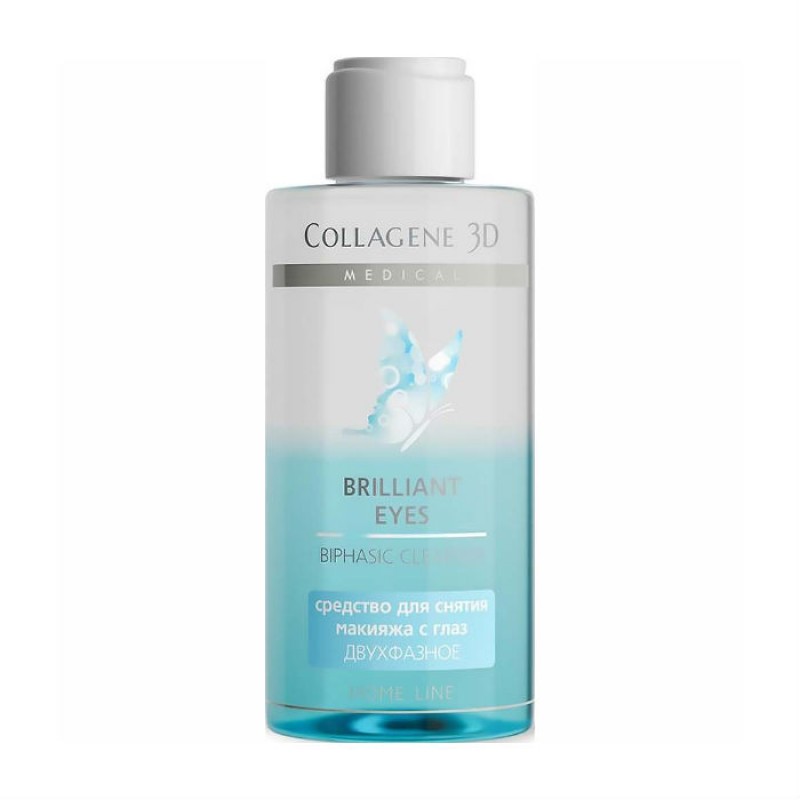 Средство для снятия макияжа с глаз двухфазное brilliant eyes, 150 мл,, collagene 3d medical Средство для снятия макияжа с глаз двухфазное BRILLIANT EYES, 150 мл,, COLLAGENE 3D Medical — изображение 1