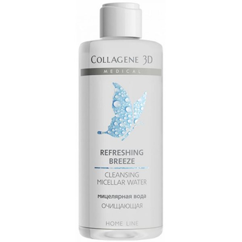Мицеллярная вода ОЧИЩАЮЩАЯ refreshing breeze, 250 мл,, collagene 3d medical Мицеллярная вода ОЧИЩАЮЩАЯ REFRESHING BREEZE, 250 мл,, COLLAGENE 3D Medical — изображение 1
