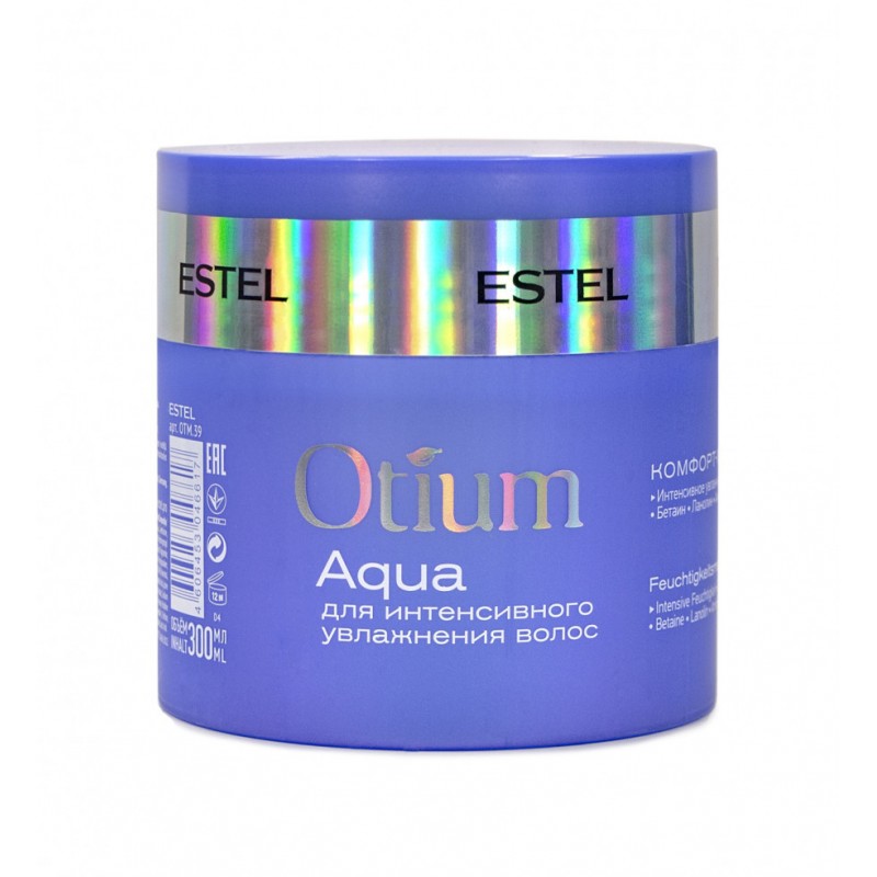estel otium aqua, Маска комфорт для волос для глубокого увлажнения, 300 мл ESTEL Otium Aqua, Маска комфорт для волос для глубокого увлажнения, 300 мл — изображение 1