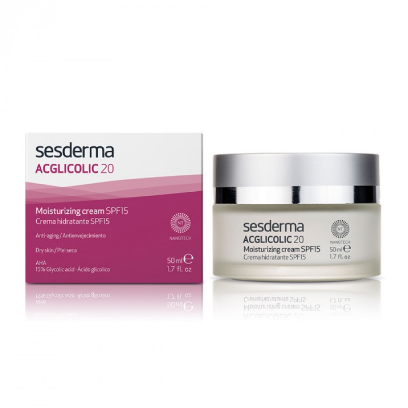 sesderma acglicolic 20 moisturizing cream spf 15 Увлажняющий крем 50 мл SESDERMA Acglicolic 20 Moisturizing Cream SPF 15 Увлажняющий крем 50 мл — изображение 1