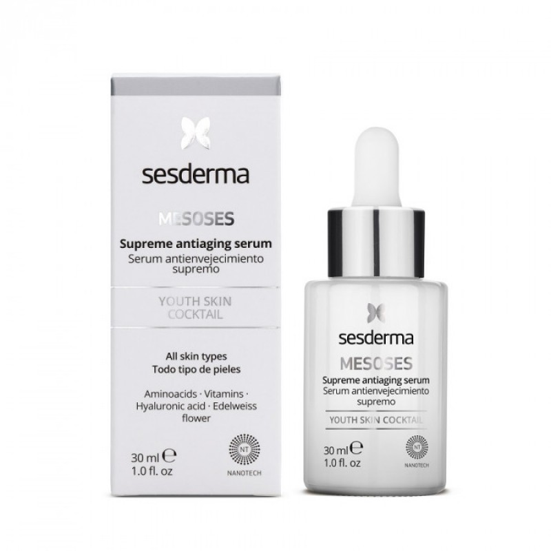 mesoses serum – Сыворотка омолаживающая supreme mesoses, 30 мл. MESOSES Serum – Сыворотка омолаживающая Supreme MESOSES, 30 мл. — изображение 1