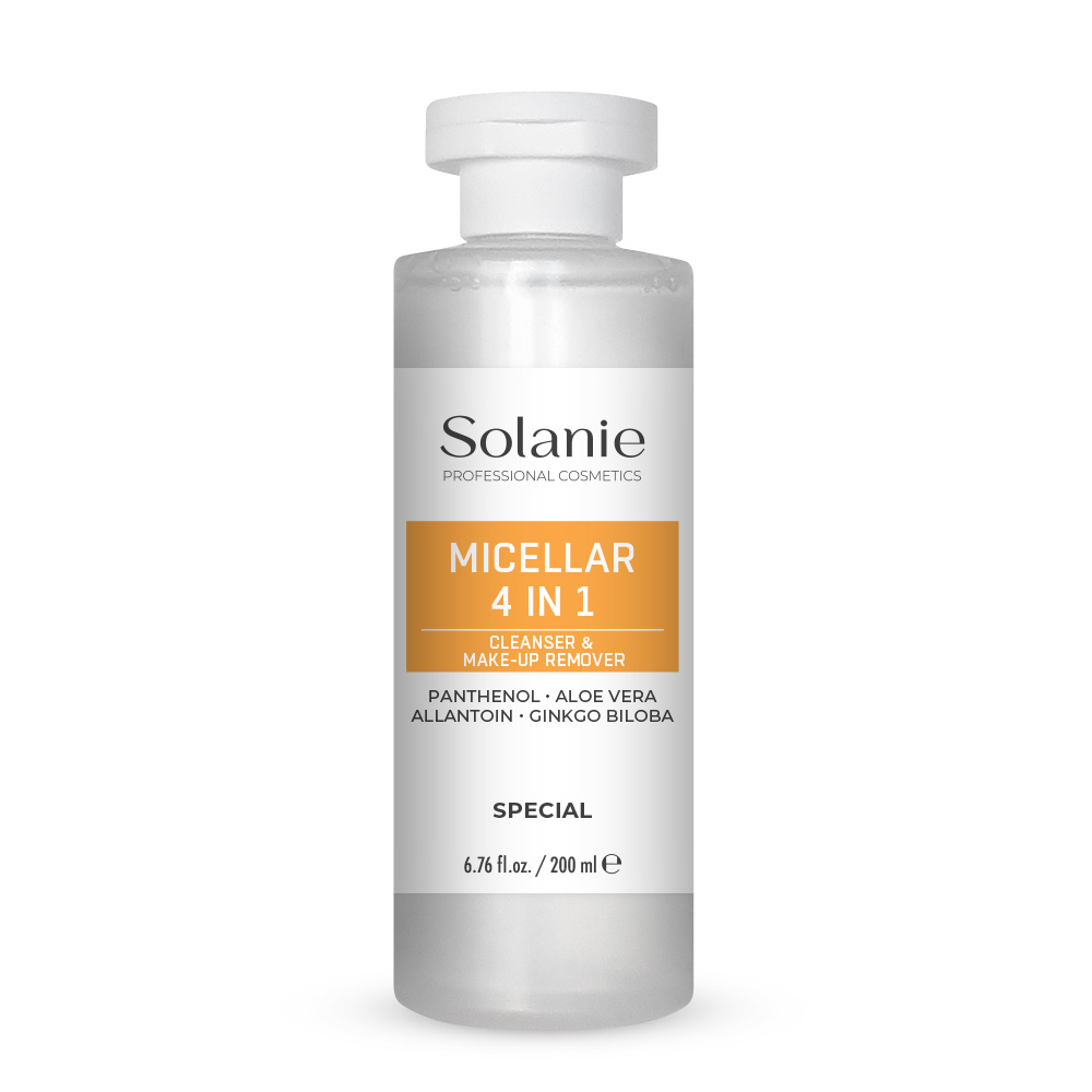 so10120, Очищающий мицеллярный лосьон / special micellar cleanser and make up remover, 200мл, solanie SOLANIE SPECIAL Micellar cleanser and make-up remover Очищающий мицеллярный лосьон 200 мл — изображение 1
