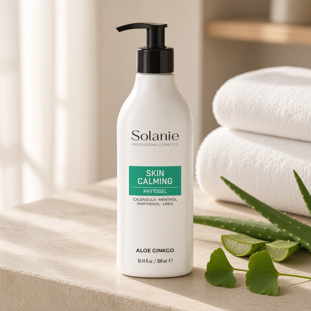 solanie aloe ginkgo skin calming phytogel Гель sos успокаивающий и восстаналивающий 300 мл SOLANIE ALOE GINKGO Skin calming phytogel Гель SOS успокаивающий и восстаналивающий 300 мл — изображение 1