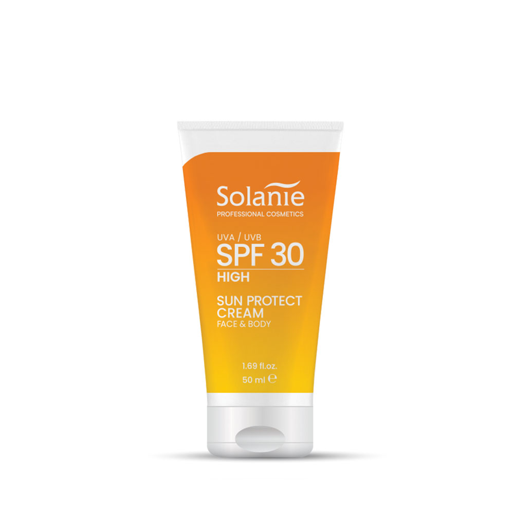 so10921, Солнцезащитный крем для лица и тела / so fine sun protect cream face & body spf30, 50мл, solanie SOLANIE SO FINE Sun protect cream face & body SPF30 Солнцезащитный крем для лица и тела 50 мл — изображение 1