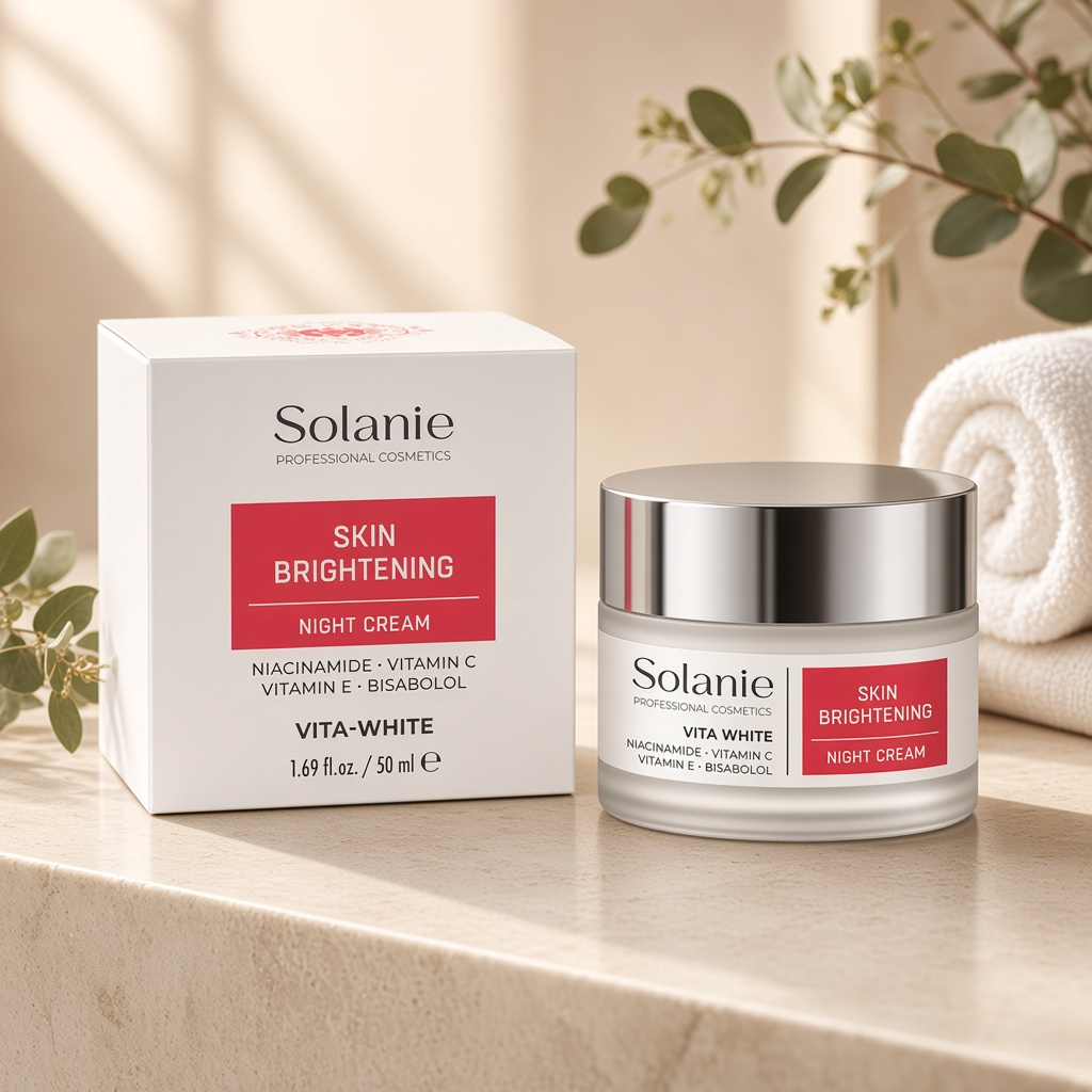solanie vita white brightening night cream Ночной крем осветляющий 50 мл SOLANIE VITA WHITE Brightening night cream Ночной крем осветляющий 50 мл — изображение 1