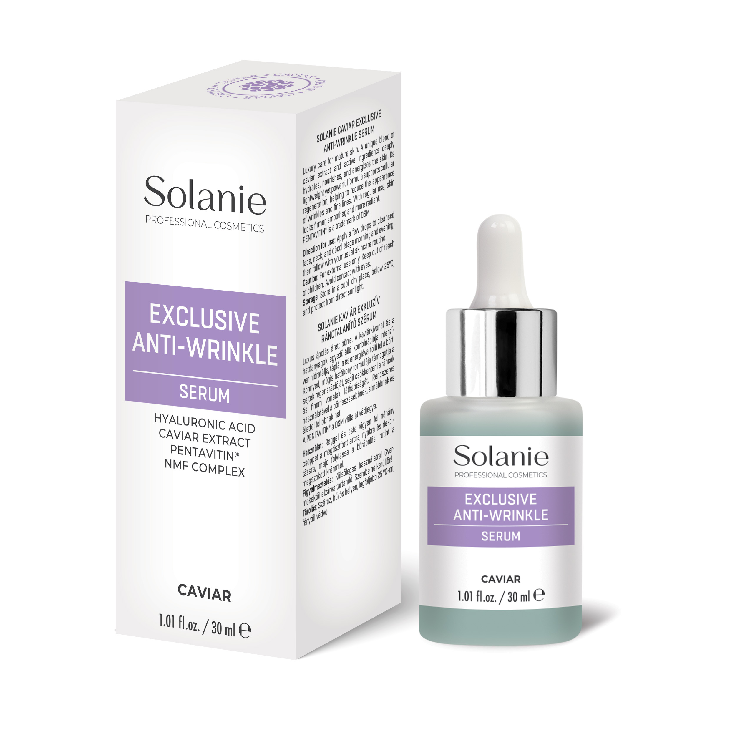 so30601, Сыворотка против морщин / caviar exclusive anti wrinkle serum, 30мл, solanie SOLANIE CAVIAR EXCLUSIVE Anti-Wrinkle serum Сыворотка против морщин 30 мл — изображение 1