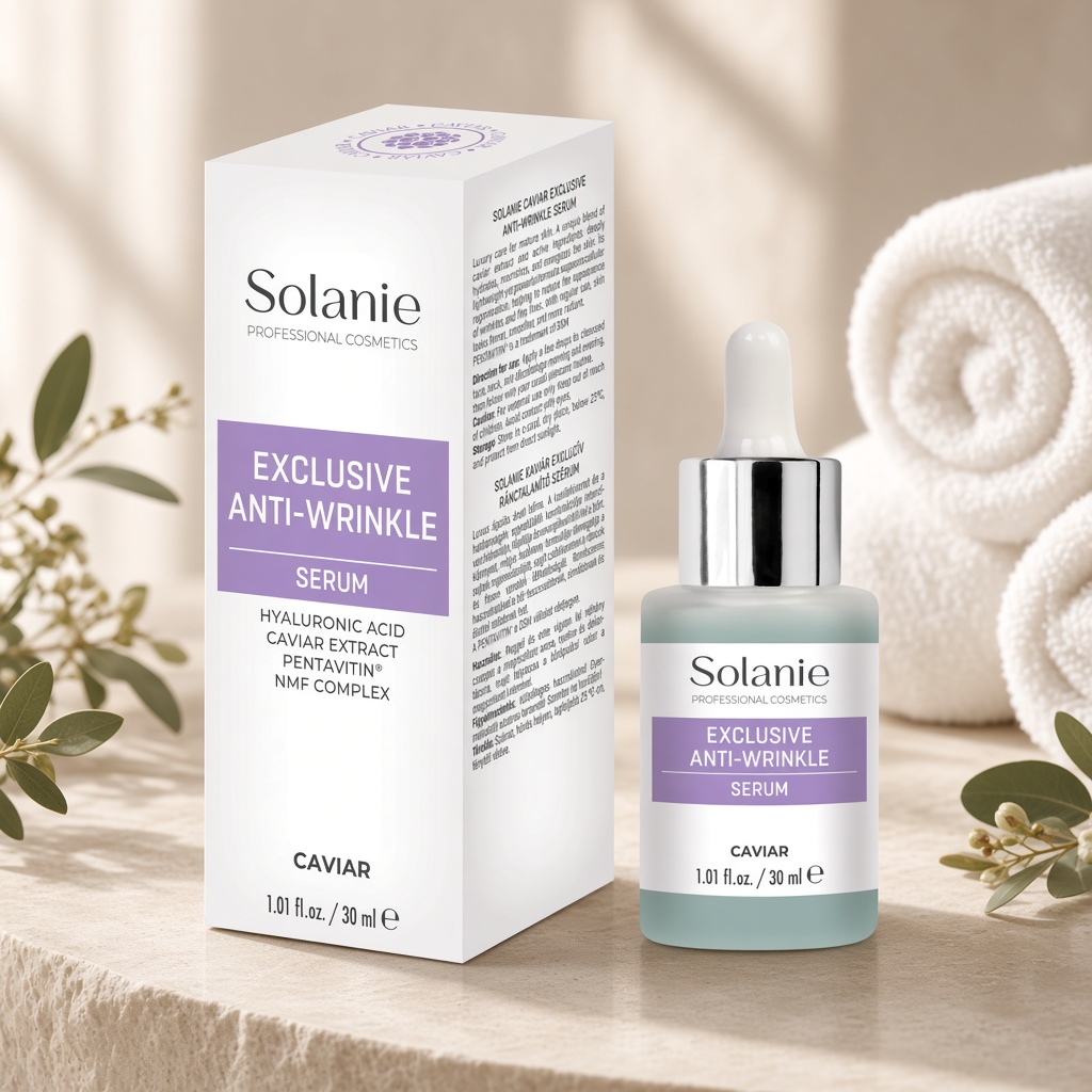 solanie caviar exclusive anti wrinkle serum Сыворотка против морщин 30 мл SOLANIE CAVIAR EXCLUSIVE Anti-Wrinkle serum Сыворотка против морщин 30 мл — изображение 1