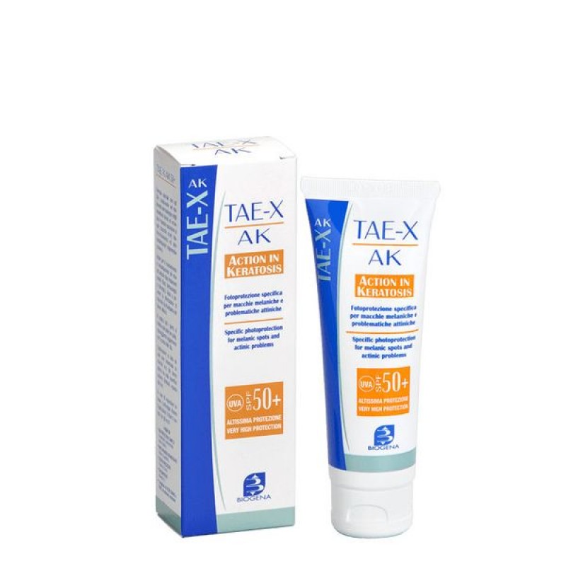 tae x ak spf80 Солнцезащитный крем против возрастной гиперпигментации 50 мл biogena TAE-X AK SPF80 Солнцезащитный крем против возрастной гиперпигментации 50 мл BIOGENA — изображение 1