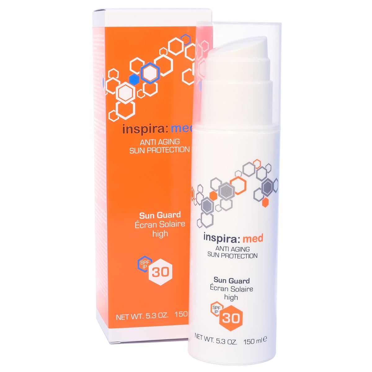 inspira anti aging sun protection sun guard spf30 Солнцезащитная эмульсия для лица 150 мл INSPIRA Anti Aging Sun Protection Sun Guard SPF30 Солнцезащитная эмульсия для лица 150 мл — изображение 1
