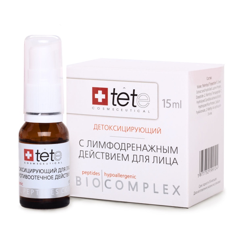 Биокомплекс детокс с лимфодренажным действием 15 мл tete Биокомплекс детокс с лимфодренажным действием 15 мл TETE — изображение 1