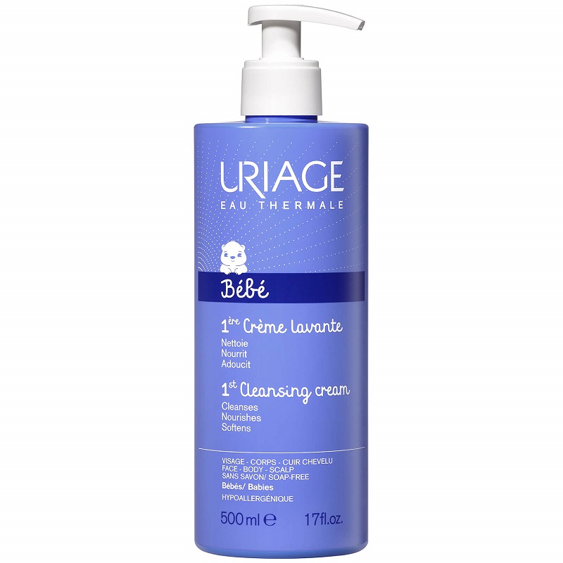 uriage bebe Первый Очищающий пенящийся крем для детей и новорожденных 500 мл URIAGE Bebe Первый Очищающий пенящийся крем для детей и новорожденных 500 мл — изображение 1
