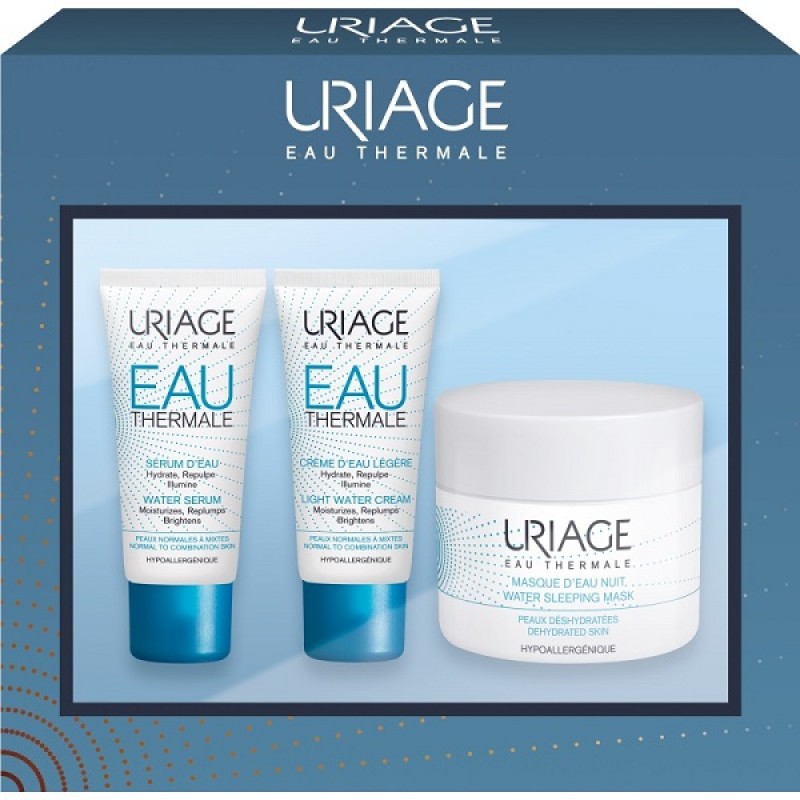 uriage eau thermale Набор Увлажняющий крем 40 мл + Сыворотка 10 мл + Ночная маска 15 мл URIAGE Eau Thermale Набор Увлажняющий крем 40 мл + Сыворотка 10 мл + Ночная маска 15 мл — изображение 1
