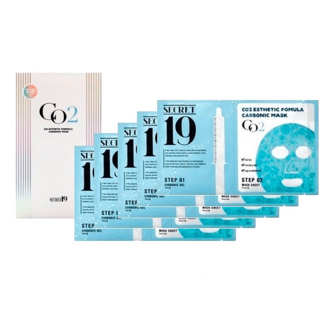 esh010643, Набор Маска активатор КАРБОКСИТЕРАПИЯ secret19 co2 esthetic formula carbonic mask, 5шт, esthetic house esh010643, Набор Маска-активатор КАРБОКСИТЕРАПИЯ SECRET19 CO2 Esthetic Formula Carbonic Mask, 5шт, ESTHETIC HOUSE — изображение 1