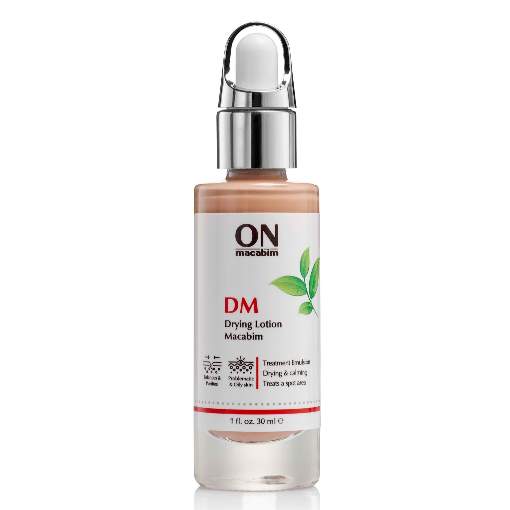 onmacabim dm drying lotion macabim Лосьон подсушивающий бактерицидный с тоном 30 мл ONMACABIM DM Drying Lotion Macabim Лосьон подсушивающий бактерицидный с тоном 30 мл — изображение 1