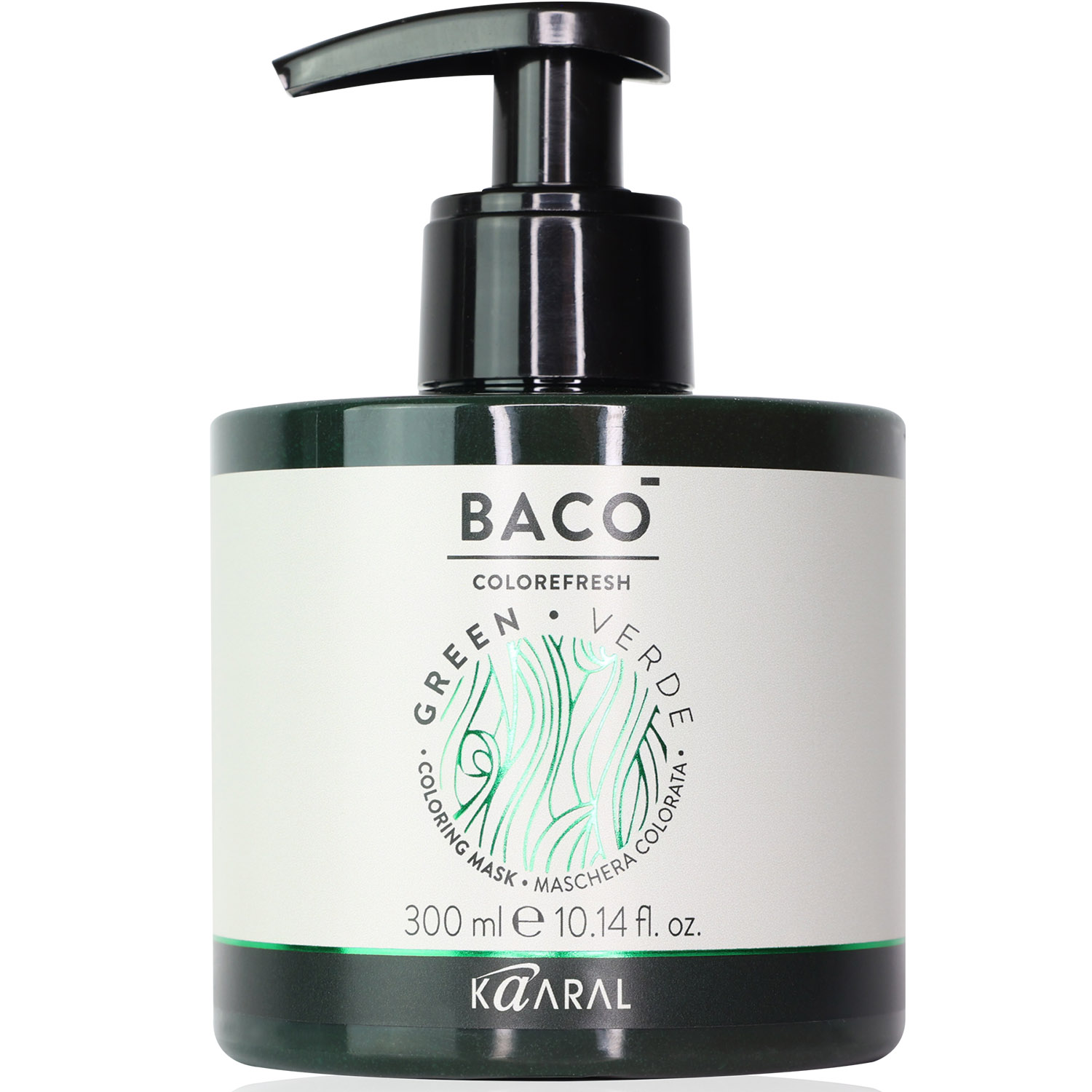baco colorefresh coloring mask green Тонирующая маска для волос Зелёный 300 мл kaaral Baco Colorefresh Coloring Mask Green Тонирующая маска для волос Зелёный 300 мл KAARAL — изображение 1