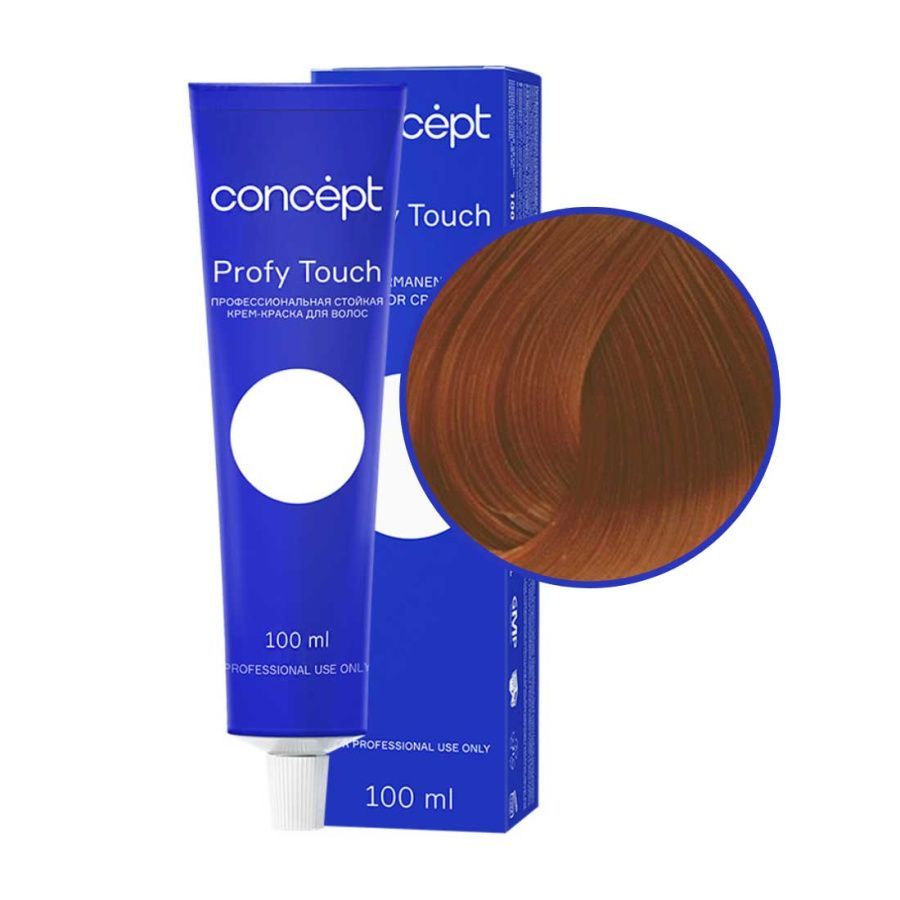 profy touch Стойкая крем краска для волос 8.4 Светло медный блондин 100 мл concept Profy Touch Стойкая крем-краска для волос 8.4 Светло-медный блондин 100 мл CONCEPT — изображение 1