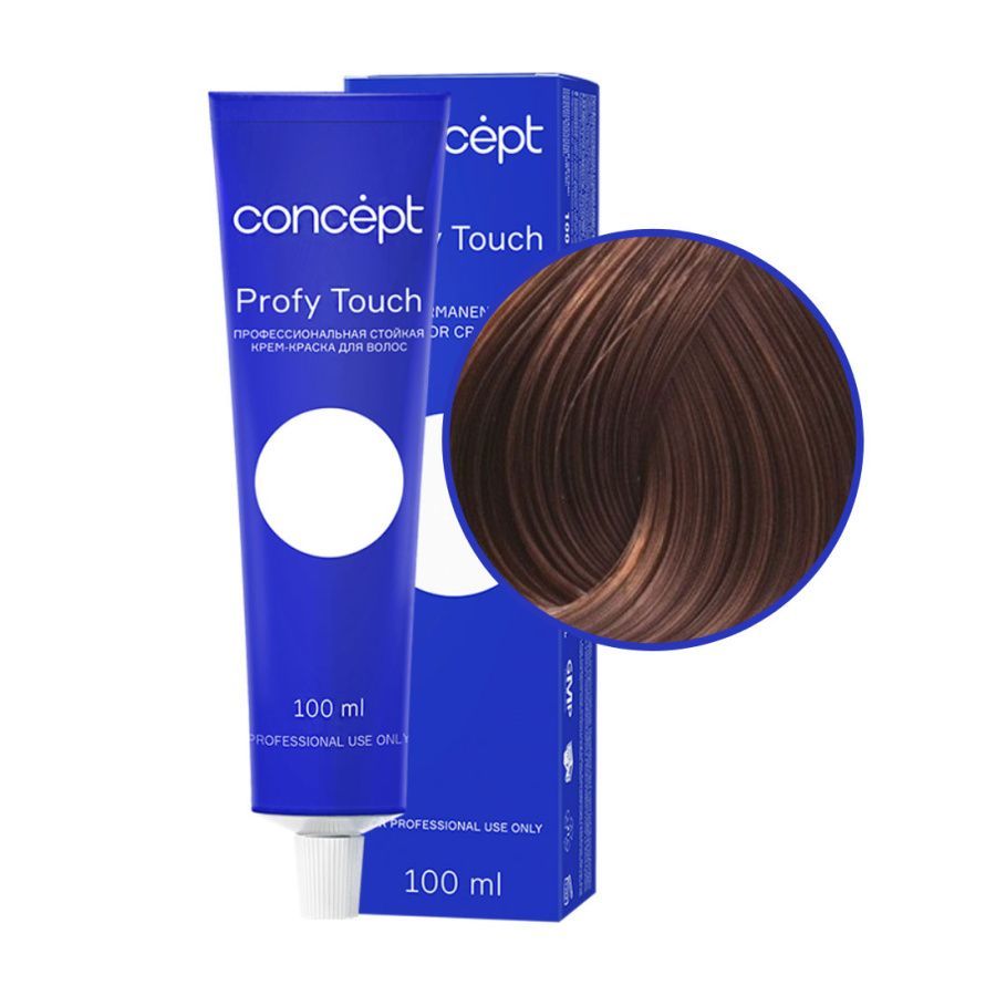 profy touch Стойкая крем краска для волос 7.75 Светло каштановый 100 мл concept Profy Touch Стойкая крем-краска для волос 7.75 Светло-каштановый 100 мл CONCEPT — изображение 1