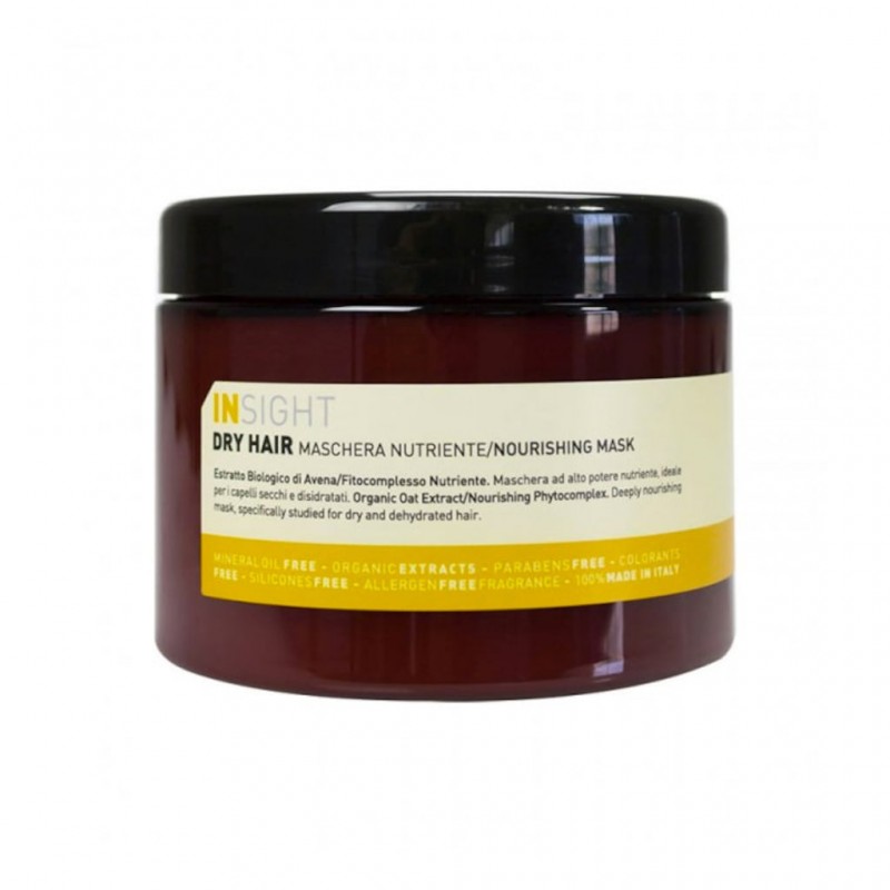 insight dry hair Увлажняющая маска для сухих волос, 500 мл INSIGHT DRY HAIR Увлажняющая маска для сухих волос, 500 мл — изображение 1