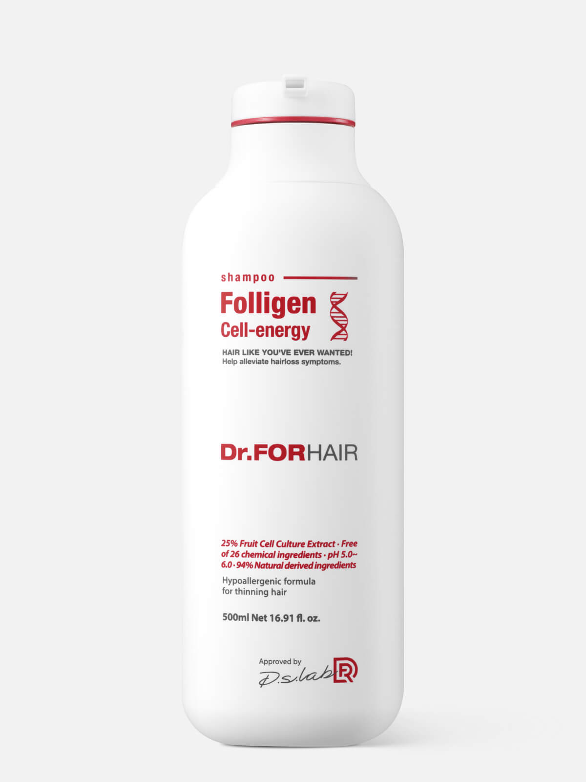 dr.forhair folligen cell Шампунь стим для укрепления корней волос,профилактики выпадения волос и появл перх 500мл Dr.FORHAIR FOLLIGEN CELL Шампунь стим для укрепления корней волос,профилактики выпадения волос и появл перх 500мл — изображение 1