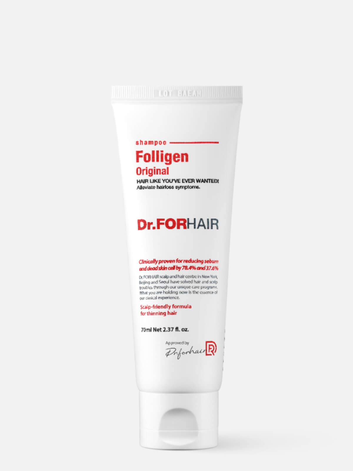 dr.forhair folligen Шампунь крем бессульф д/укреп корней и стим роста волос с эф пр перхоти 70мл Dr.FORHAIR FOLLIGEN Шампунь-крем бессульф д/укреп корней и стим роста волос с эф пр перхоти 70мл — изображение 1